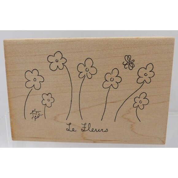 Le Fleuers Stamp ©Stamp Studio Primitive - Picture 1 of 2